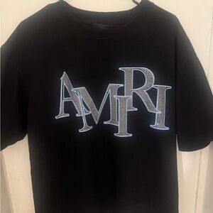 AMIRI black T-Shirt with  Logo